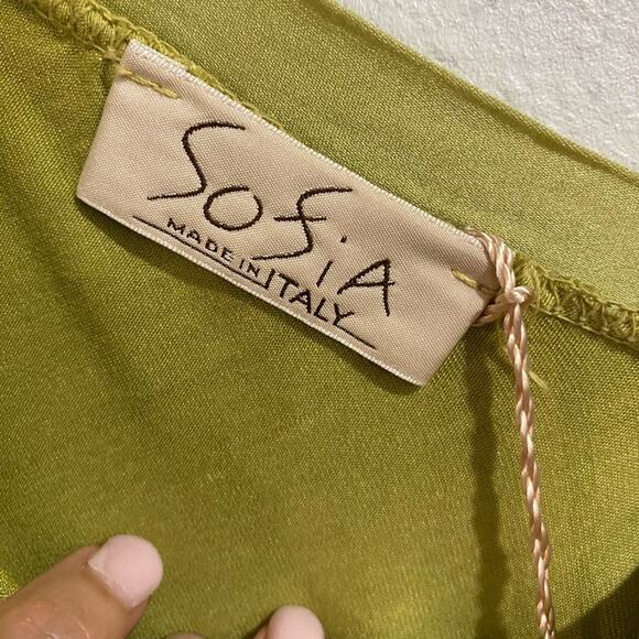 Sosia Green Flowy Tunic Sz One Size NWT - Picture 5 of 12